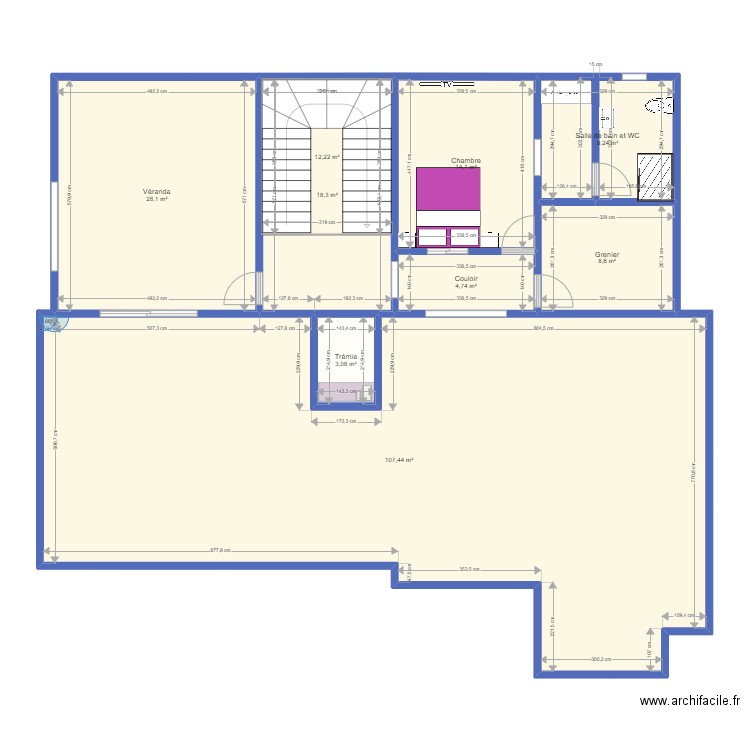 Plan Ma Maison. Plan de 0 pièce et 0 m2