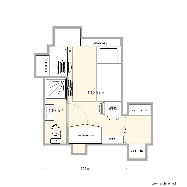 STUDIO ST LEGER 21 11 05 1714. Plan de 0 pièce et 0 m2