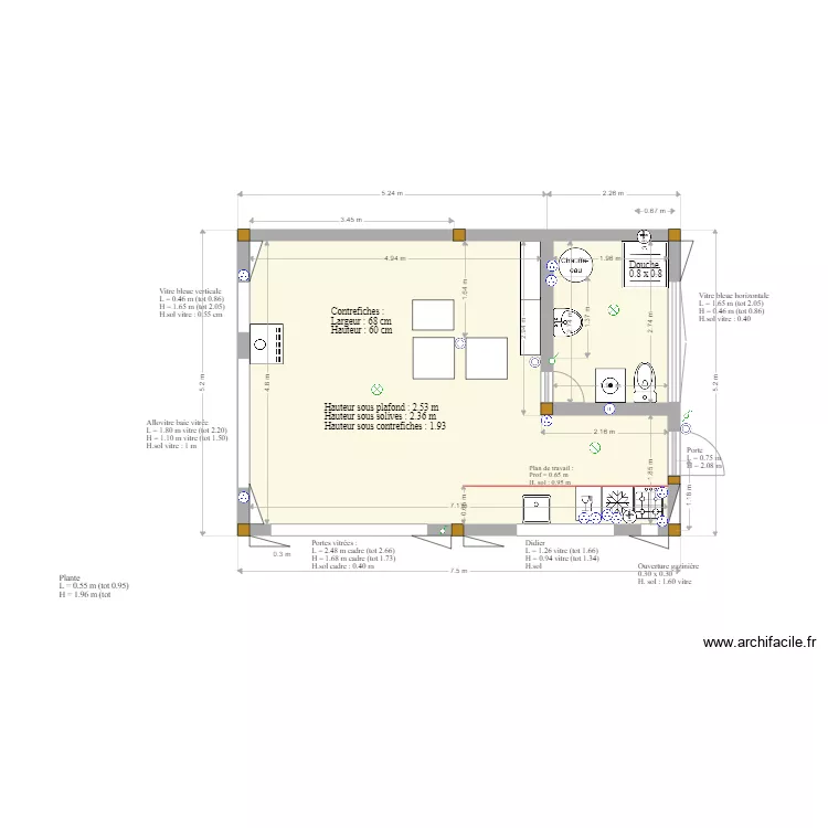 Cabane 5. Plan de Cabane 5. Plan de