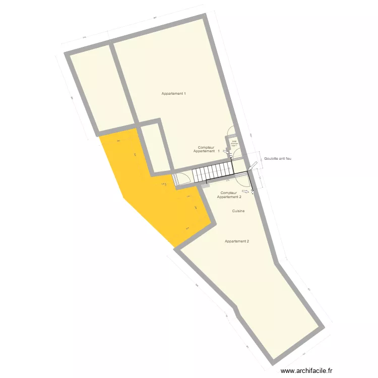 cadastre de Harnes ETAGE. Plan de 