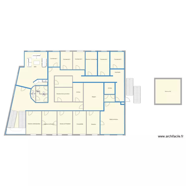 BATIMENT ETAGE. Plan de 