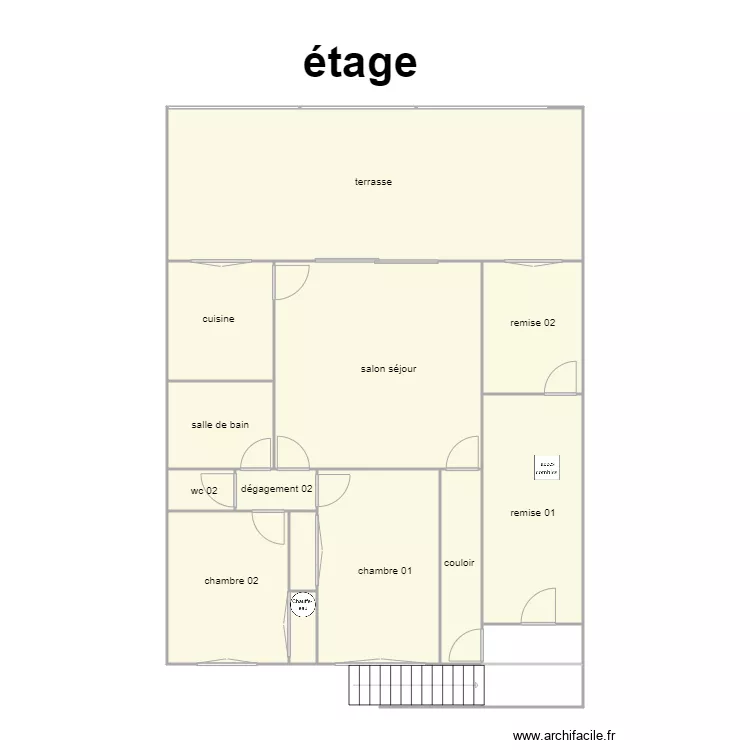 sci potier etage am. Plan de 