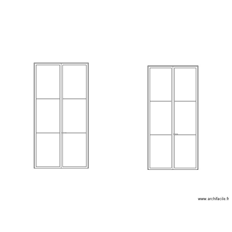 façade cour. Plan de 0 pièce et 0 m2