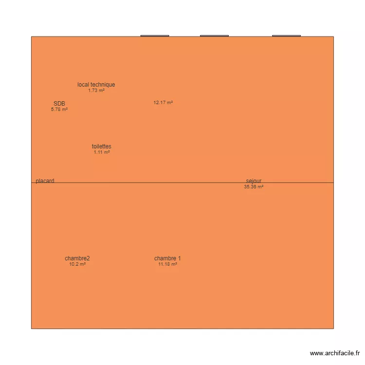 maison. Plan de 