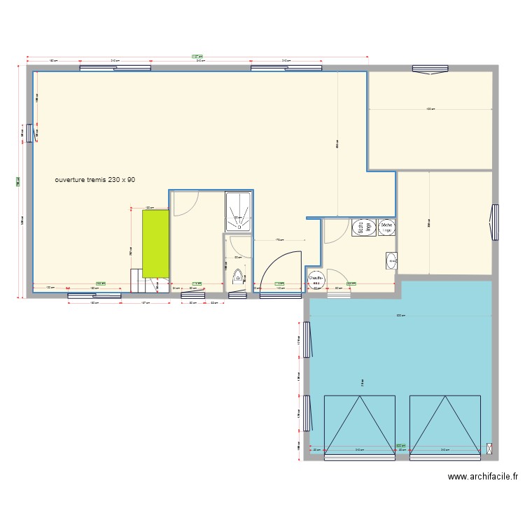 ouverture trémis. Plan de 0 pièce et 0 m2