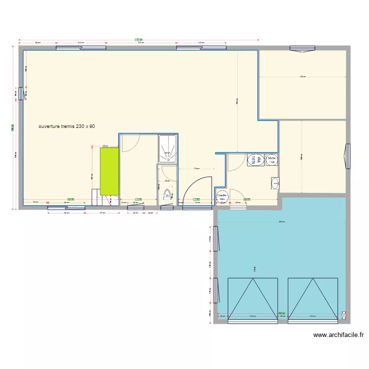 ouverture tr&eacute;mis. Plan de 