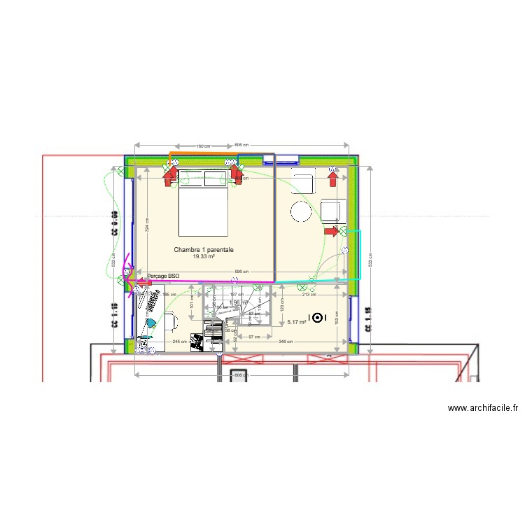 julie Fèvre circuits sur dalle. Plan de 0 pièce et 0 m2