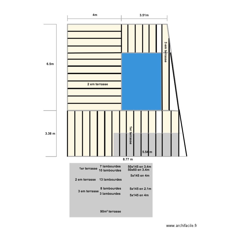 terrasse james 2. Plan de 0 pièce et 0 m2