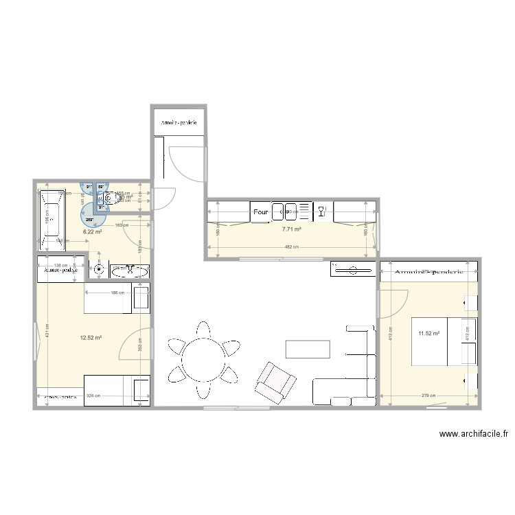 Studio 1. Plan de 0 pièce et 0 m2