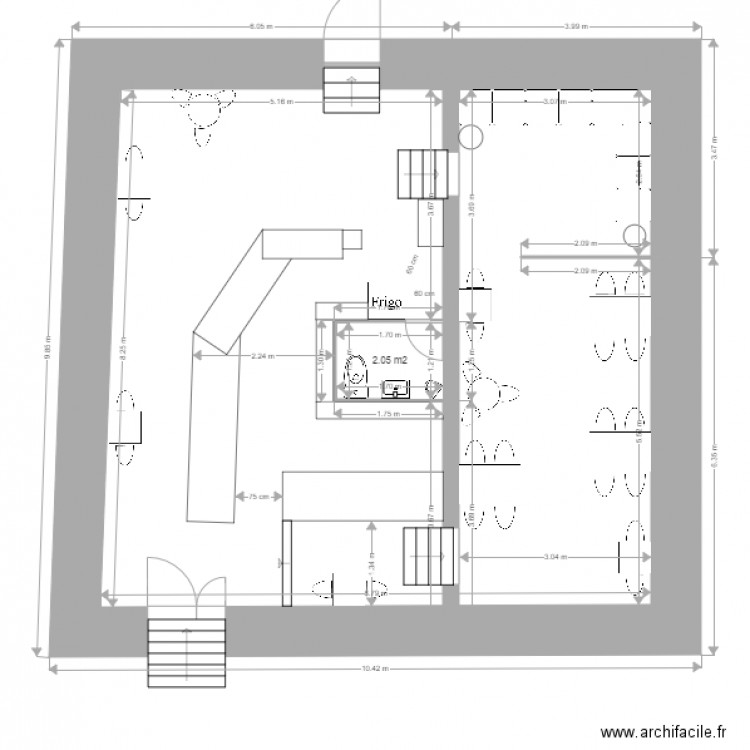 HENDRIX CAFE. Plan de 0 pièce et 0 m2