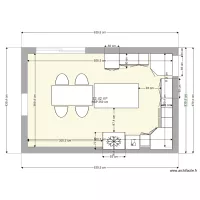 PLAN CUISINE HABITATION BAS