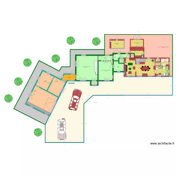 PLAN MASSE  EXTENSION PREFAL. Plan de 