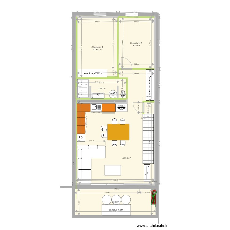 appartement st nazaire 2. Plan de 0 pièce et 0 m2