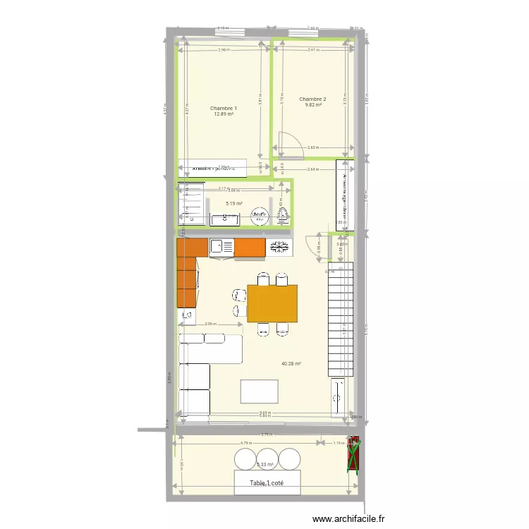 appartement st nazaire 2. Plan de 