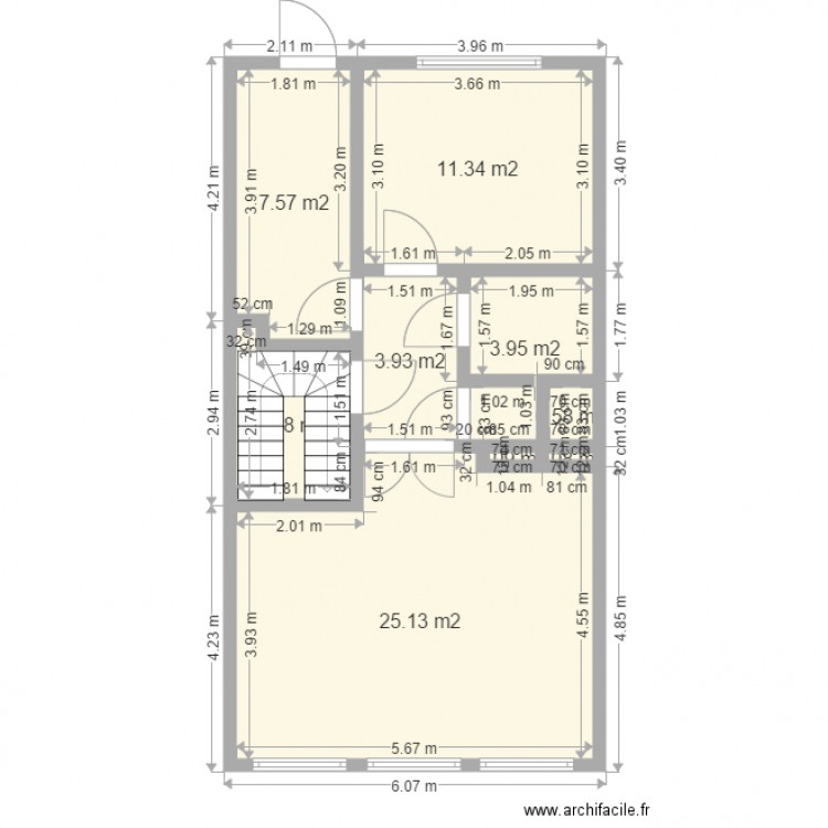 1ier. Plan de 0 pièce et 0 m2