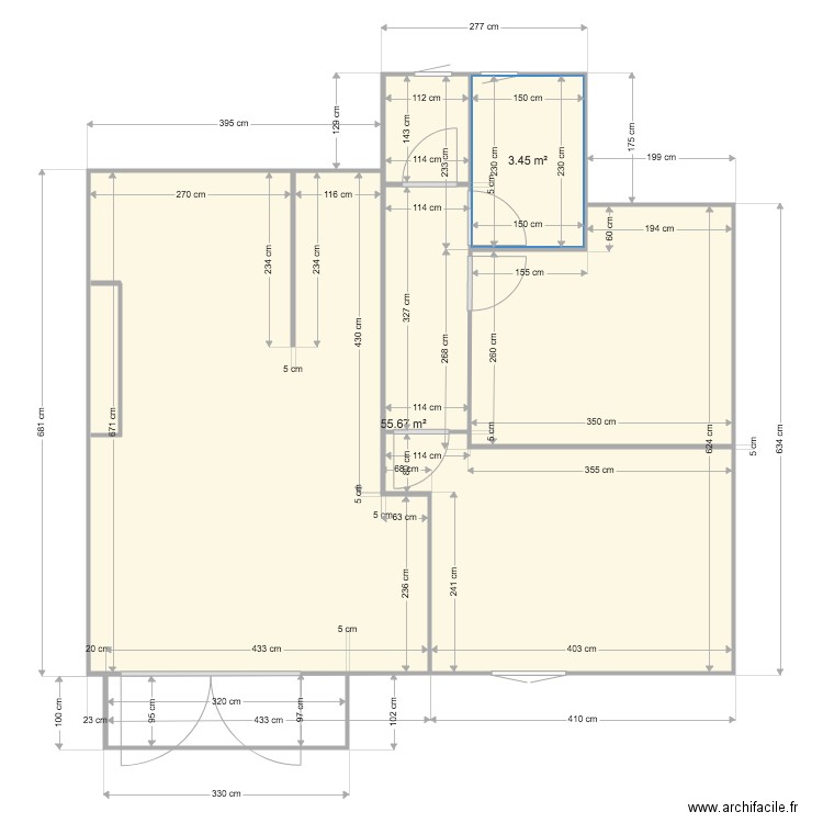 A Autran. Plan de 0 pièce et 0 m2