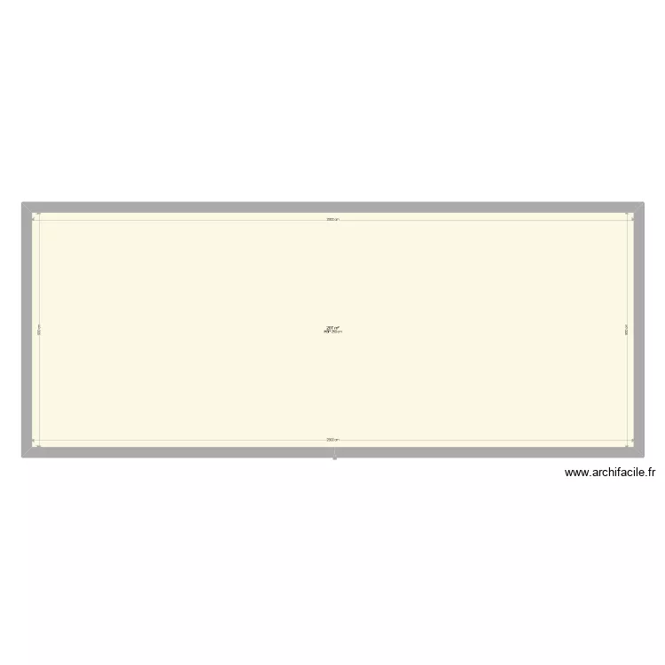 Maison 207m2 23x9. Plan de 