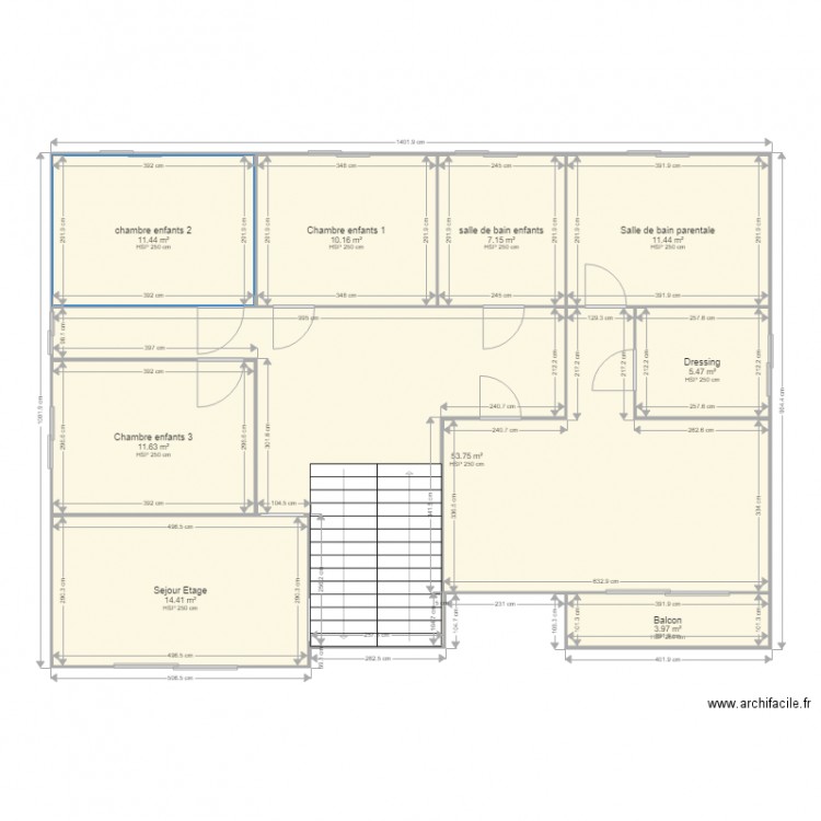 Etage  Eric . Plan de 0 pièce et 0 m2