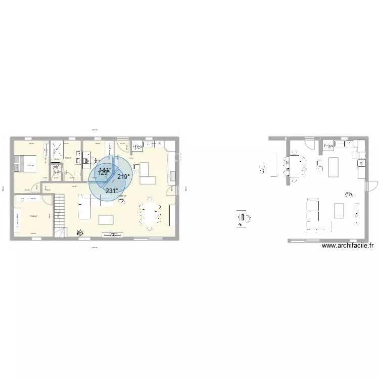 maison plan 2. Plan de 