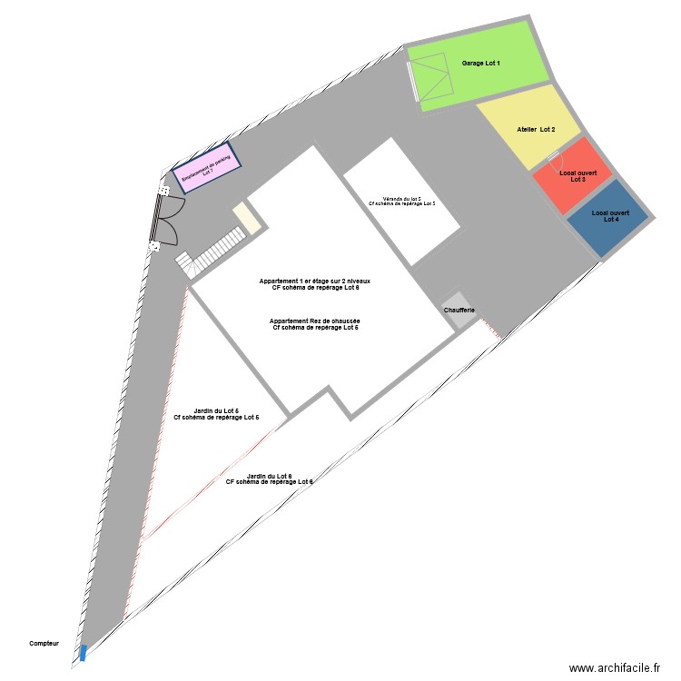 GHIGO MASSE garage atelier. Plan de 0 pièce et 0 m2