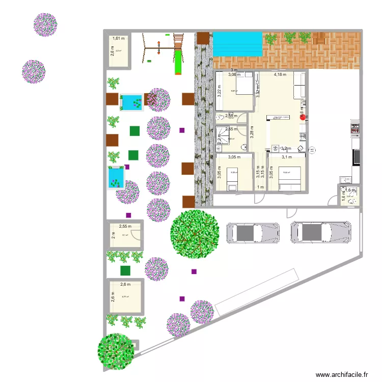 Maison_v14. Plan de 11  et 88 m²