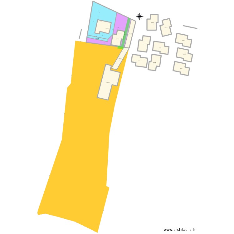 La Cochais A727 V7. Plan de 17 pièces et 2774 m2