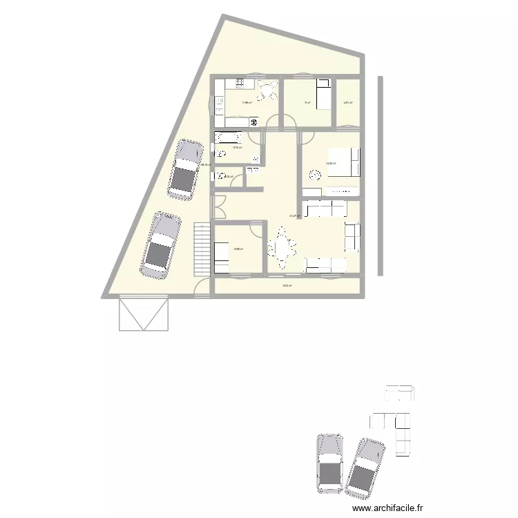 tun25 R0. Plan de 10 pièces et 176 m² tun25 R0. Plan de 10 pièces et 176 m²
