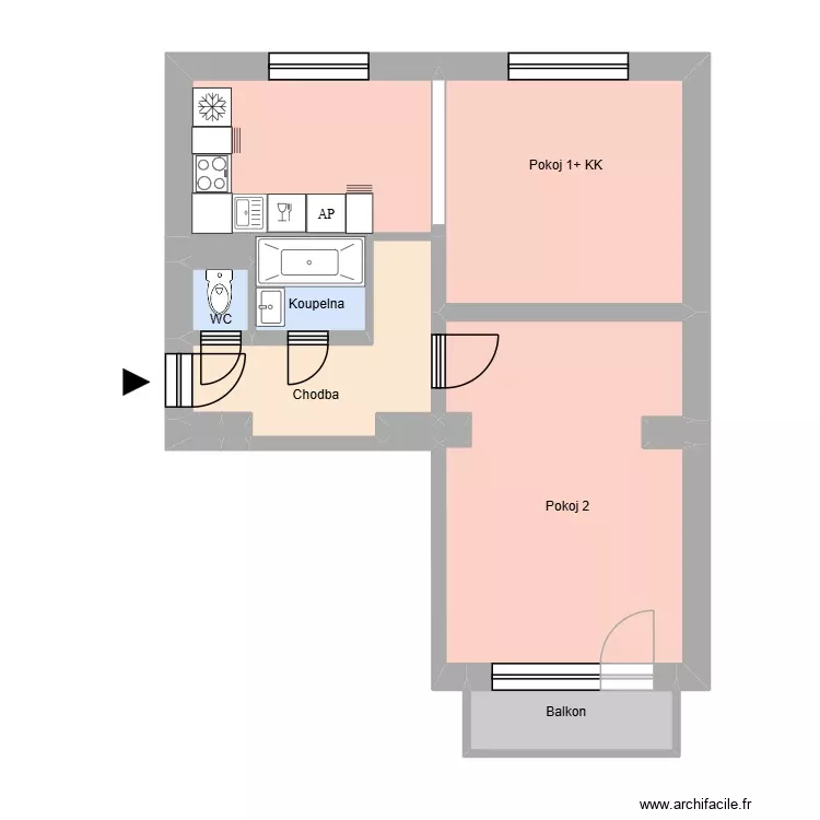 1.m&aacute;je 957 byt 1. Plan de 17 Pièces et 172 m²