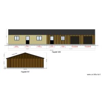 PCMI 5 : Plan de facades et toiture (SUD et EST)