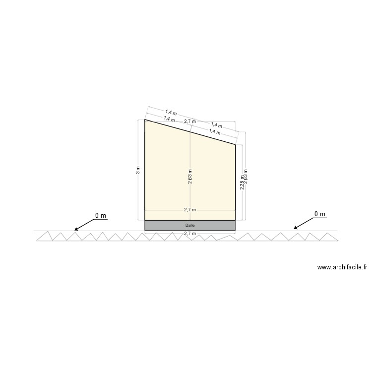 PLAN DE COUPE WISSIGNICOURT. Plan de 0 pièce et 0 m2