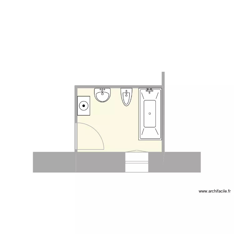 plan chouly avt trx. Plan de 1  et 5 m²