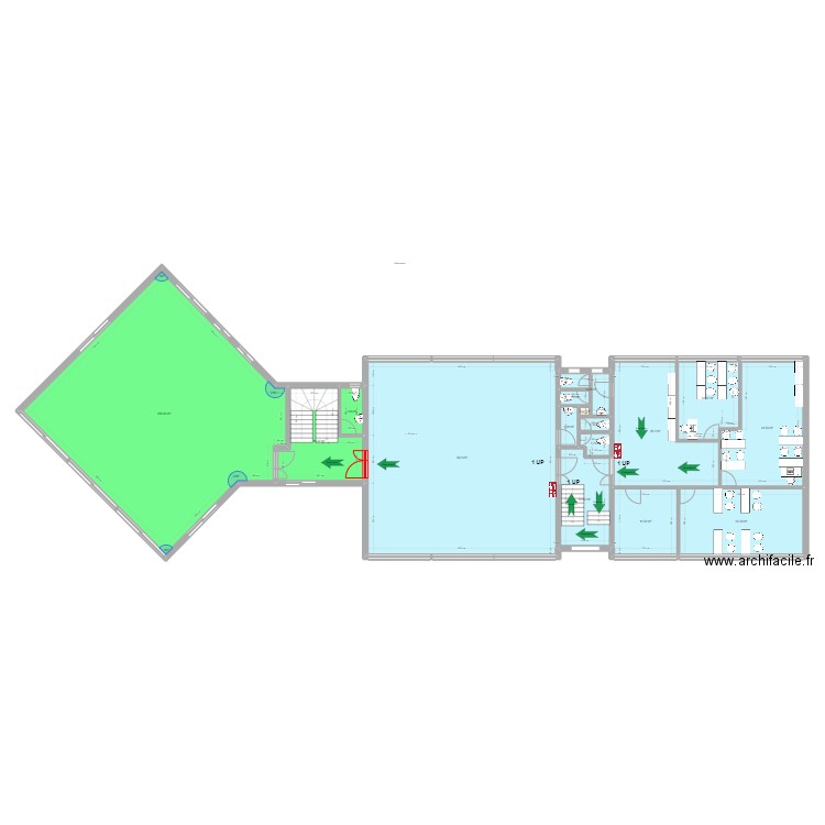 Modification R+2 Guillemin. Plan de 0 pièce et 0 m2