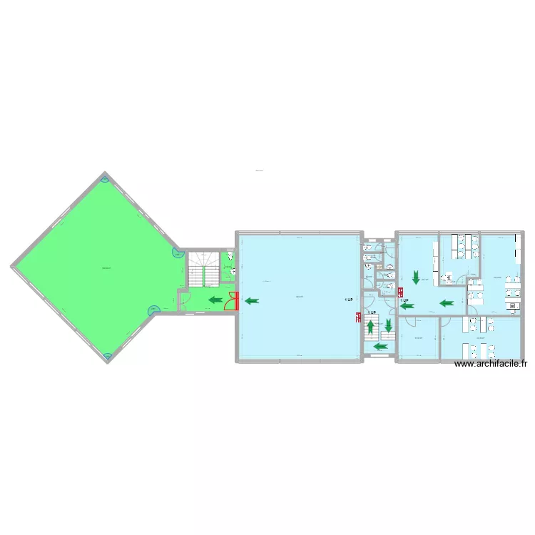 Modification R+2 Guillemin. Plan de 
