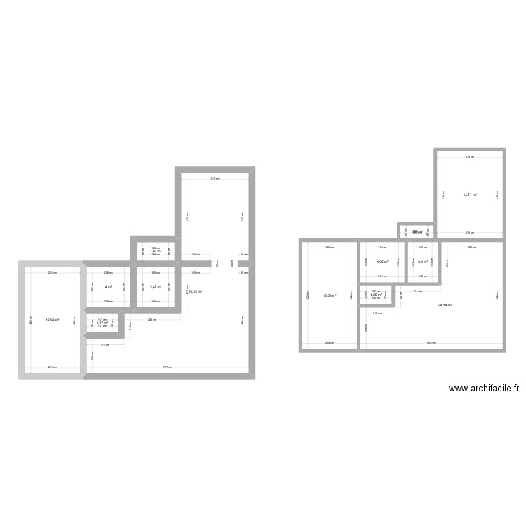 appartement 1. Plan de 13 pièces et 122 m2