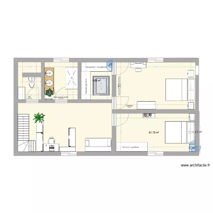 haut maison. Plan de 