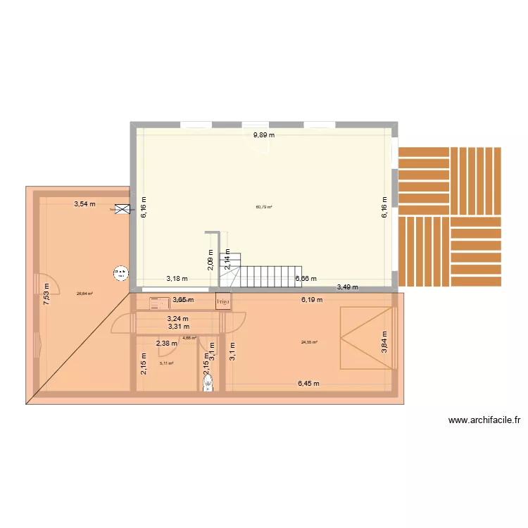MAISON MAX ET MARION RDC. Plan de 
