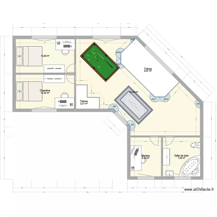 Revocad R+1. Plan de 7 Pièces et 78 m² Revocad R+1. Plan de 7 Pièces et 78 m²