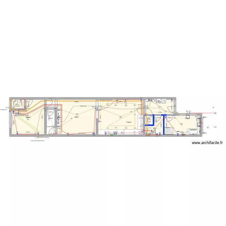 Mel_3_2_Etage. Plan de 17  et 230 m²