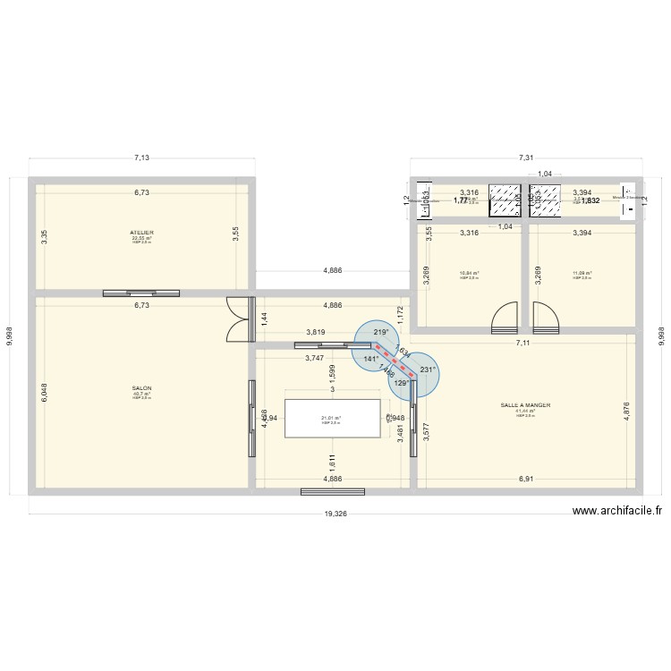 PLAN MAISON EN a FRAME 2 ok. Plan de 8 pièces et 155 m2
