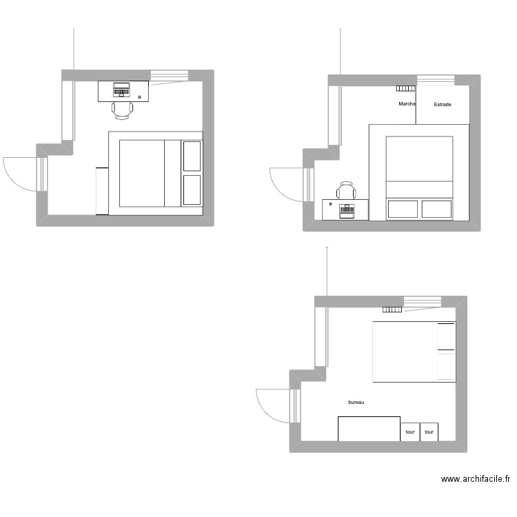 chambre. Plan de 0 pièce et 0 m2