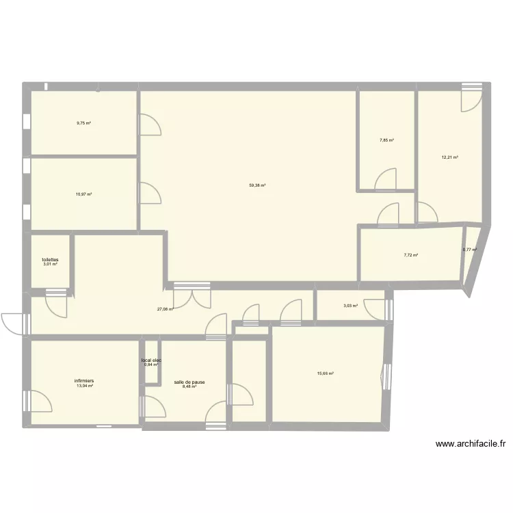 projet cabinet bêta 1. Plan de 14 et 180 m² projet cabinet bêta 1. Plan de 14 et 180 m²
