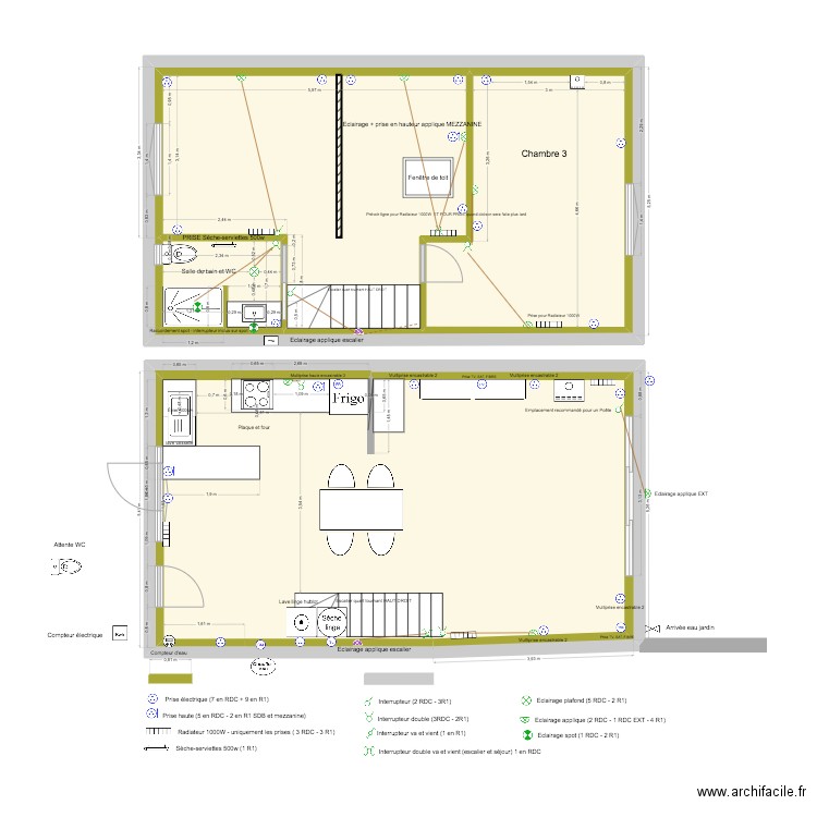 PLANS MAISON avril 2025 bis. Plan de 6 pièces et 190 m2