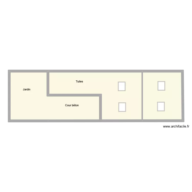 deloux plan de haut. Plan de 2  et 94 m²