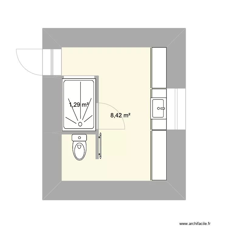 salle de bain 3. Plan de 