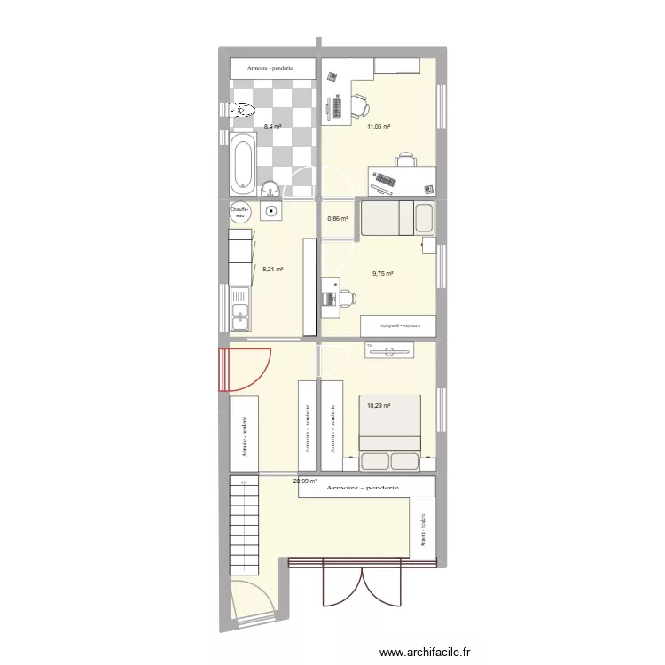 rez de chaussée. Plan de 7 et 70 m² rez de chaussée. Plan de 7 et 70 m²