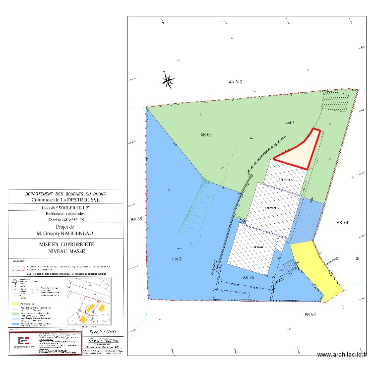 greg 2. Plan de 1 pièce et 84 m2