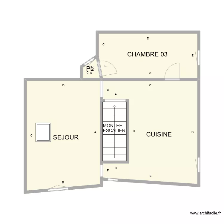 PLAN ETAGE 2 GALLARGUES PLB. Plan de 