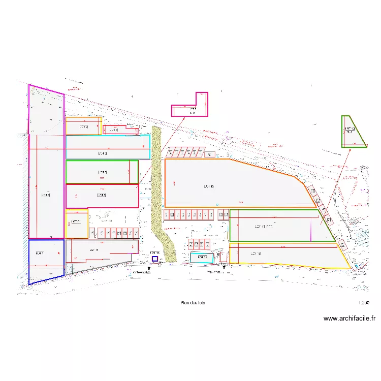 Parc dravet. Plan de 