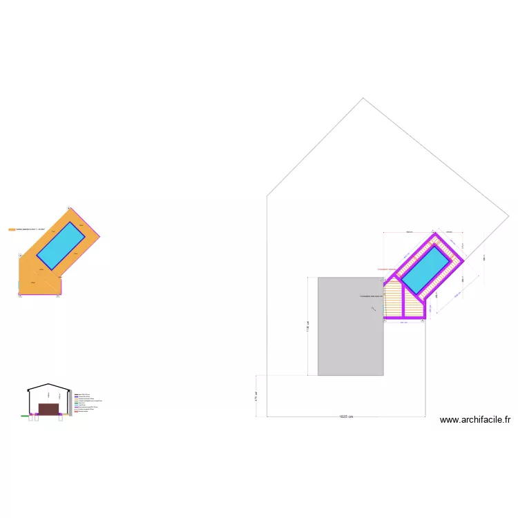 Mouneyrac  - Parray Vielle Poste. Plan de 