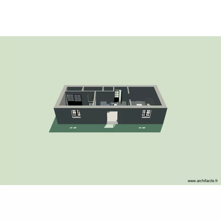 Daumas Tristan 2TNE2. Plan de 5 Pièces et 52 m²